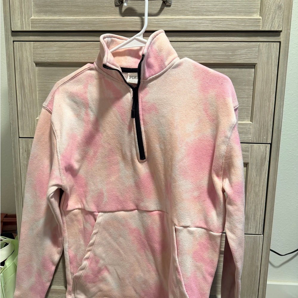 PINK Victoria's Secret Black and White Zip-Up